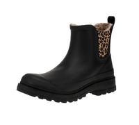 VERBENAS 9302180944 Lua Mate Animal Fur Bottines Chelsea pour femme Noir/sable Léo, Black Sand Leo, 41 EU