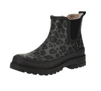 VERBENAS 9302181203 Lua Fur Smooth Animal Bottes pour femme Noir Leo-Black
