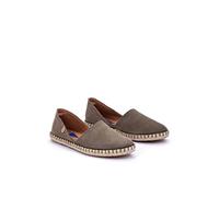 VERBENAS Espadrilles Carmen Serraje Kaki - Taille: 37