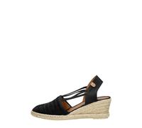 Verbenas - Maika Espadrille compensée - Femme - Chaussures - Noir - Taille: 36 EU
