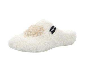 VERBENAS York Curly Valentine Chaussons pour femme en crème beige avec cœur Born to be Fun Beige, beige, 38 EU
