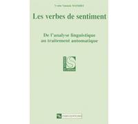 Verbes de sentiment : De l'analyse linguistique au traitement automatique