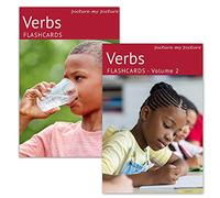 Verbes Flash Cards Volume 1 et 2. 80 Cartes Photo Éducatives pour Le Développement du Langage d'action. Matériel d'Orthophonie, Matériel ESL.
