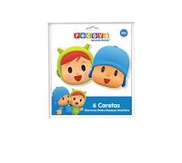 VERBETENA, 016001515, lot de 6 masques pour fêtes Pocoyo et Nina, produit en carton