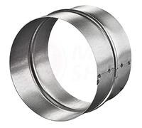 Verbinder PVC-ALU-Flex-Rund-Rohr Verbindungsstück Nippel Wickelfalzrohr Lüftung Ø 75 mm