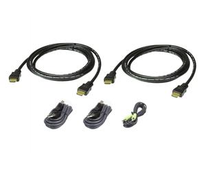 Verbindungskabel Secure HDMI, Dual, 1,8m, USB, Audio