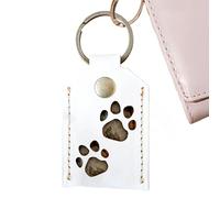 Verbotage de poils pour animaux de compagnie - Verte-contre-locket carré pendentif pour les poils pour animaux de compagnie | Ornement de sac à dos commémoratif en cuir artificiel pour les voyages,