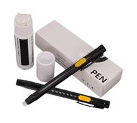 Verbpupl Lot de 2 stylos effaçables à la chaleur avec encre disparue, stylos pour tissu pour travaux de , marqueurs de tissu effaçables à la chaleur pour couturières, amateurs, quilters