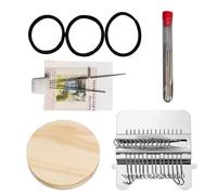 Verbpupl Métier à pour la fabrication de patchs, métier à repriser portable, outil de tissage, accessoires de bricolage complets pour travaux manuels, vêtements, tissus, jeans