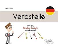 Verbstelle. Tout sur la place du verbe en allemand. - Francine Rouby - Ellipses - broché - Méthode de langue