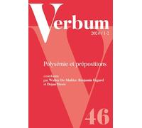 Verbum 2024/1-2: Polysémie et prépositions