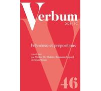Verbum 2024/1-2: Polysémie et prépositions