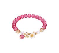 Verbundener Armbandring 2024 Armband für Damen, chinesisches Jade-Perlenarmband für ihre, Oma, Mutter, Vater, den täglichen Gebrauch Uhren Lederarmband Für Männer, Einheitsgröße, résine, Pas de gemme