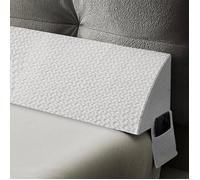 VERCART Long coussin cale remplissage d'espace (0 à 15 2 cm) entre le matelas et la tête de lit ou le mur（Blanc 200cm)