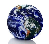 VERCART Planètes Coussins Décoratifs Avec 3D Impression Numérique, Oreiller de Planète du Système Solaire, Coussin De Sol Confortable, Coussin Rond de Style Astronaute pour Chambre d'enfant Terre 25cm