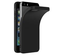 Verco Compatible avec iPhone SE (1ère génération) et iPhone 5/5S Coque arrière mate pour iPhone 5/5S/SE Coque de protection en silicone - Noir