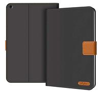 Verco Coque iPad 10.2 Pouces 7ème Génération 2019, Housse Étui de Protection Case en Cuir synthétique première qualité [A2197/A2198/A2200], Noir