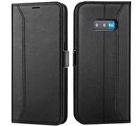 Verco Étui de protection à rabat, Coque pour Samsung Galaxy S10e 5,8'' Noir
