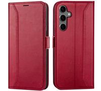 Verco Étui de protection à rabat pour Samsung Galaxy S24 FE - Rouge