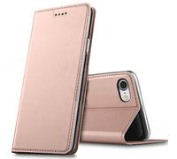 Verco Etui pour iPhone SE 2022, Coque Pochette Portefeuille pour Housse iPhone SE 3. Generation avec Magnétique Fonction Wallet - Rose