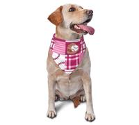 vercosee Bandana de baseball pour chien, lavable sur le thème du sport, écharpe triangulaire réglable réversible pour les jours de match (couleur assortie)
