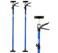 Verda Étai télescopique Verda, lot de 2 pièces, 115-290 cm, capacité de charge jusqu’à 30 kg, support de montage à une main, support pour plaques de plâtre