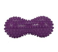 Verdant Touch Balle de massage thérapeutique à picots pour exercices de fitness, mobilité, boule d'arachide, violet, soulagement de la douleur musculaire et du stress, double boule d'arachide pour