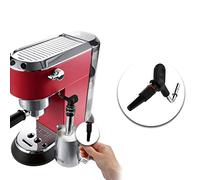 Verdant Touch Buse à mousse de lait - Buse à vapeur en acier inoxydable pour machine à café avec anneau en silicone, compatible avec Delonghi Dedica EC680/685, pièce de rechange pour machine à
