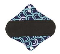 Verdant Touch Lot de 5 serviettes hygiéniques lavables et réutilisables en charbon de bambou pour femme, anti-fuite, pour incontinence, 27 cm