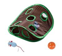 VERDANVERSE 1 Ensemble De Jouets Tunnel pour Chat Balles pour Chats Mangeoire pour Chats Jouets Interactifs Lanceur d'herbe À Chat Jouets pour Chaton À Automatique