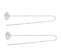 VERDANVERSE 1 paire Boucles Oreilles Pendantes Ginkgo Leaf pour Femmes Créoles Longues Élégantes et Chic Parfaites pour Occasions Spéciales