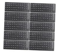 VERDANVERSE 10 Pièces Autocollants Clavier pour Langue Espagnol Protection Pratique sans Colle pour Pc Bureau École