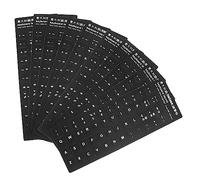 VERDANVERSE 10 Pièces Autocollants de Clavier Italien Noir Mat avec Lettres Blanches Protection pour Claviers Pc et Ordinateurs Portables pour Étudiants et Apprenants de Langues Étrangères