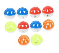 VERDANVERSE 10 Pièces Jouets à Grelots pour Perruches et Perroquets à Mâcher Solides et Légères pour Cage Doiseaux Accessoires Interactifs pour Activité Physique des Petits Oiseaux