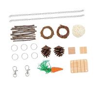 VERDANVERSE 10 pièces Jouets à Mâcher pour Hamsters et Rongeurs Jouets Réduit Ennui des Animaux de Compagnie Accessoires pour et Cobayes