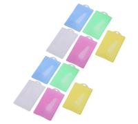 VERDANVERSE 10 pièces Lot de Pochettes Protectrices Colorées pour Cartes Identité Bus Visite et Badges Étui et Poussière et Eau Protection Fiable