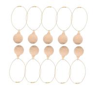 VERDANVERSE 10 Pièces Ornements de Noël à Peindre Décorations DIY Suspendues pour Sapin et Maison Pendentifs Compacts pour Décoration Salon Moderne et Manteau Cheminée