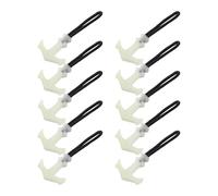 VERDANVERSE 10 Pièces Rallonges de Fermeture Éclair de T Lumineuses, Antidérapantes et Amovibles, Cordons de Remplacement pour Vestes, Paquet à Dos et Bagages, Accessoires Pratiques pour