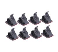 VERDANVERSE 100 pièces Clips Câble Double Face Autocollant Noir Organiseur Câbles Réglable Support Fils Adhésif Fixation Pour Bureau Tv Chargeur