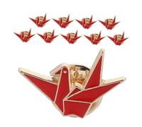 VERDANVERSE 10pièces Broches De Revers Alliage De Forme De Origami Décoratives Pour Femmes Drôles