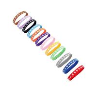 VERDANVERSE 12 Pièces Collier décoratif Chien Collier de Chiot né Joli de Cou pour Animaux de Compagnie Collier pour Animaux de Compagnie Tissu de Coton Grossier Doux Couleur Aléatoire