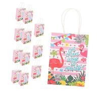VERDANVERSE 12 Pièces Flamingo Birthday Paper Gift Bags Cute Candy Wrapping Pouches For Party Favors And Wedding Decorations