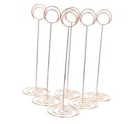 VERDANVERSE 12 pièces Porte-numéros de Table Métal Rose Doré Clips Porte-Cartes Photo et Mémo pour Mariage Support Table Numéro Mariage et Léger