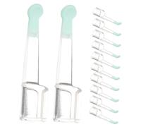 VERDANVERSE 12 Pièces Silicone Ear Wax Cleaner Replacement Tips Soft Reusable Ear Cleaning Tool For Teens Adults Portable Washable Earwax Removal Accessories