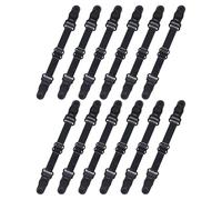 VERDANVERSE 12pièces Rallonges de Sangle pour Masques avec Clip de Maintien Réglable Boucles Extension Légères et Flexibles pour Masques Génériques