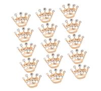 VERDANVERSE 15 pièces Lot de Broches Couronne Élégantes Épingles Miniatures pour Femmes Accessoires Mode pour Mariage Soirée Décoration Écharpes et Tenues