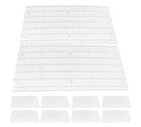 VERDANVERSE 15 Pièces Séparateur Déchets la pour Aquarium Plastique en Structure Blanc en Grille 4,5x4,5 Mm, Résistant Déformation, pour Séparation des en