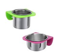 VERDANVERSE 1ensemble Bol De Nourriture pour Perroquet Tasse Multifonctionnelle Inoxydable pour Oiseaux Idéale pour Nourrir Et Abreuver Accessoire Pratique pour Cage à Oiseaux Petite Et