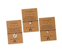 VERDANVERSE 1ensemble Bracelet Maman Fille Fil Cire De Bracelets Tissés Inoxydable Bijoux Symbolisant Amour Et Affection Pour Toutes Occasions