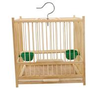 VERDANVERSE 1ensemble Cage à Oiseaux Bambou pour Oiseaux De Petite avec Coupelles Alimentation Structure Et Spacieuse pour Confort Optimal